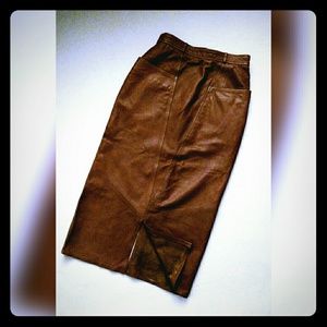 Leather skirt